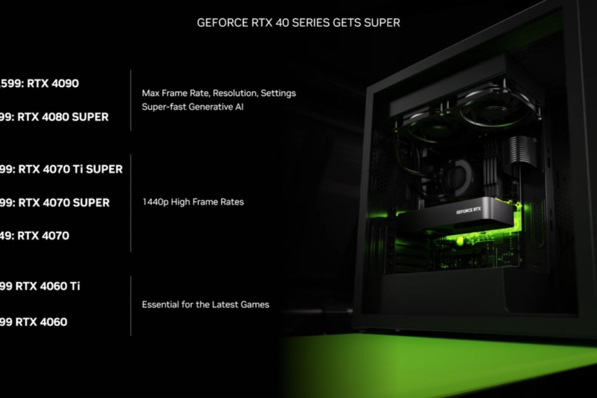 NVIDIA GeForce RTX 40 SUPER IA gaming