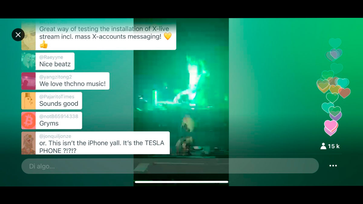 X live de Elon Musk con show de Grimes