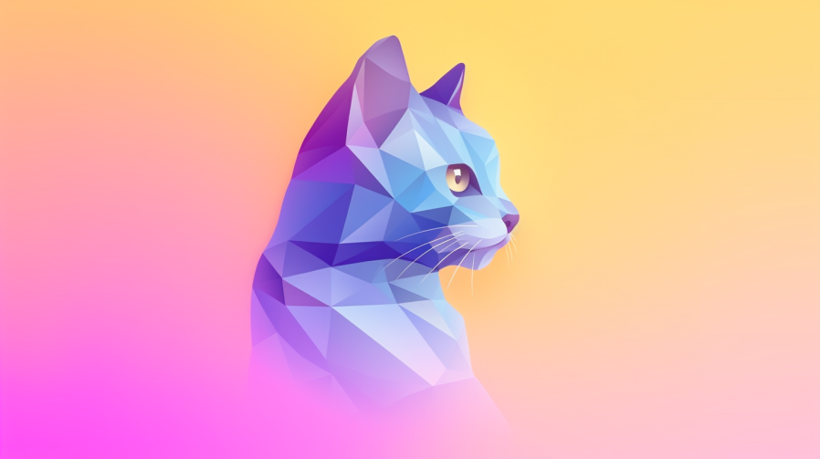 Geometric shape of a cat
