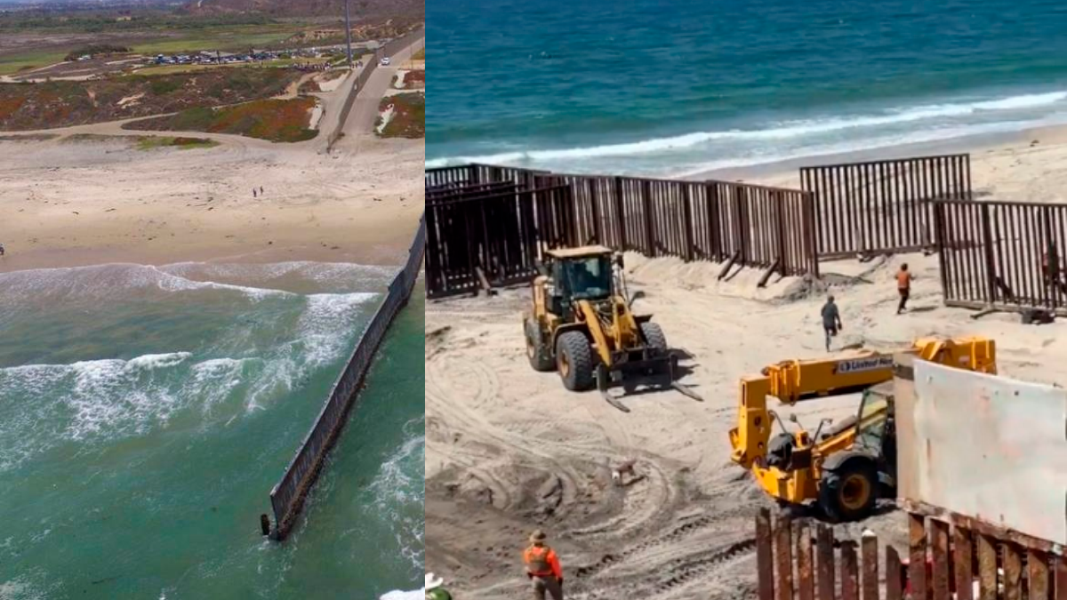 Migrantes cruzan ilegalmente playas de Tijuana