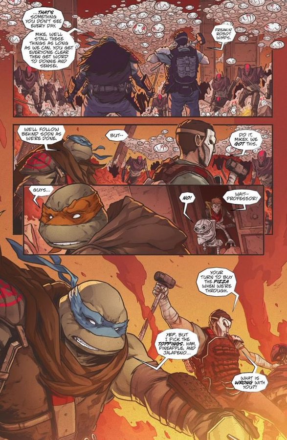 Leonardo y Casey Jones mueren salvando a todos