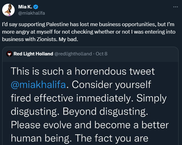 Respuesta Mia Khalifa a Todd Shapiro