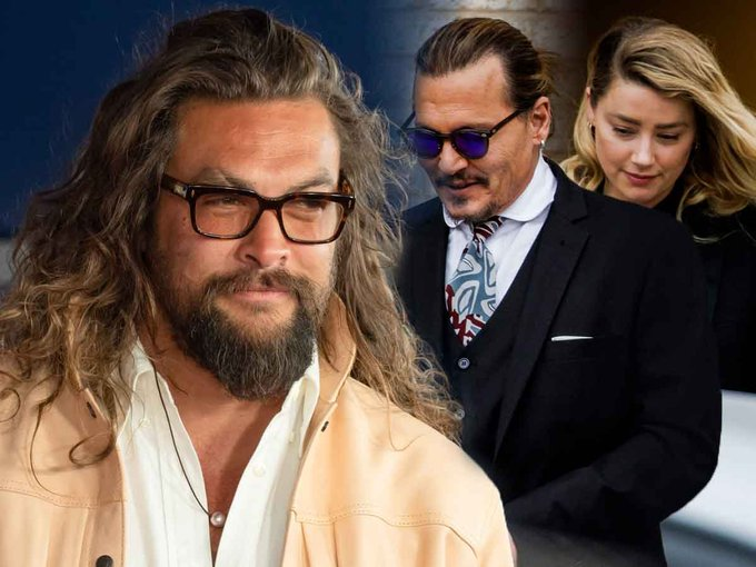 Jason Momoa, Johnny Depp y Amber Heard