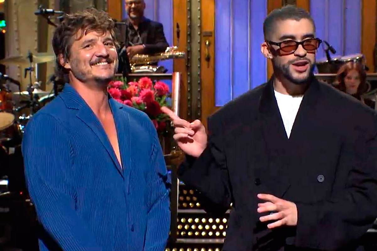 Bad Bunny y Pedro Pascal en SNL