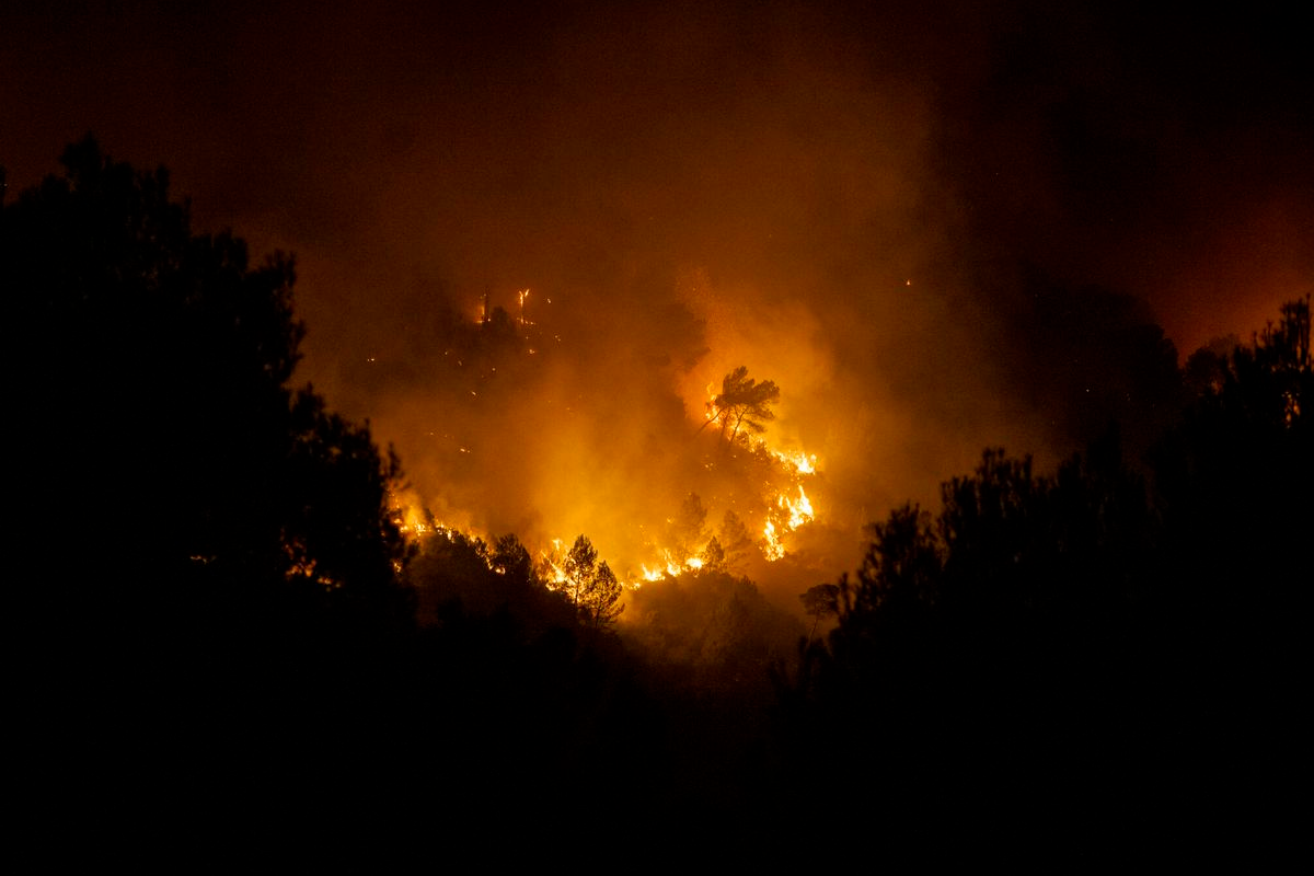 incendio forestal Montichelvo Valencia