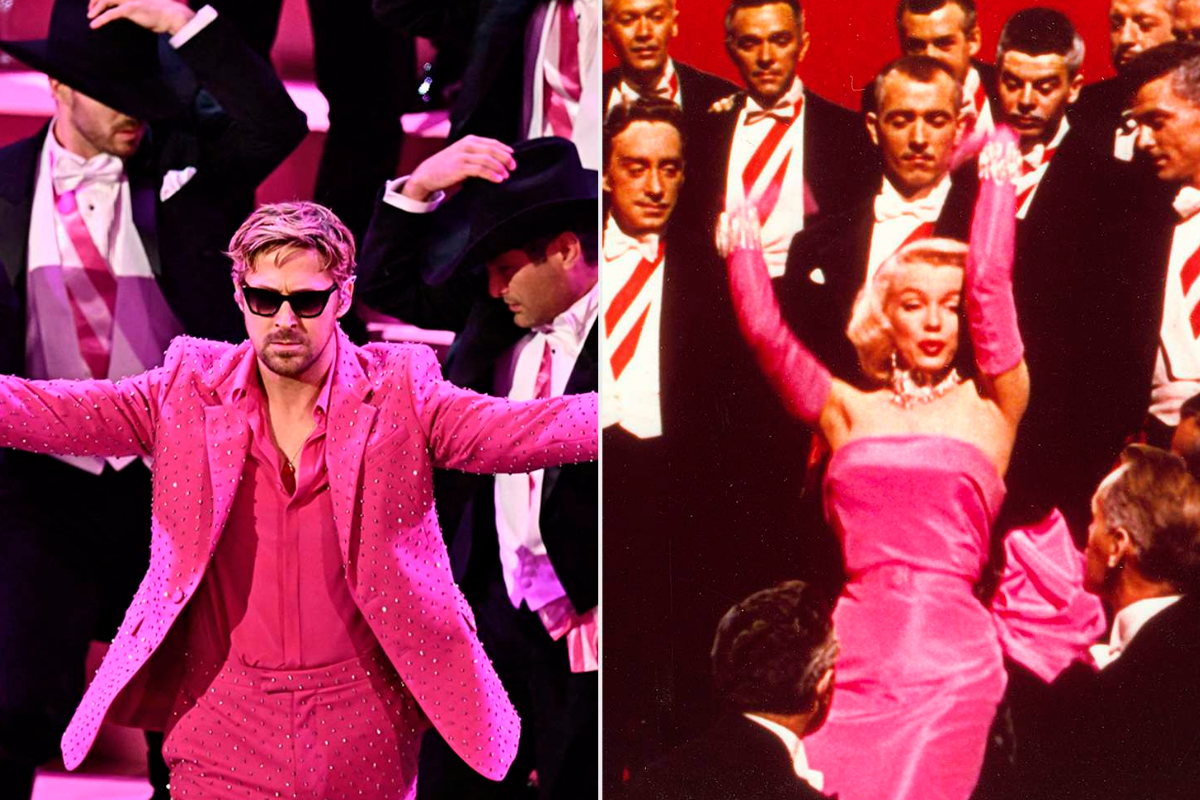 Ryan Gosling homenajea Marilyn Monroe en su presentación de 'I'm Just Ken' en los Oscar 2024