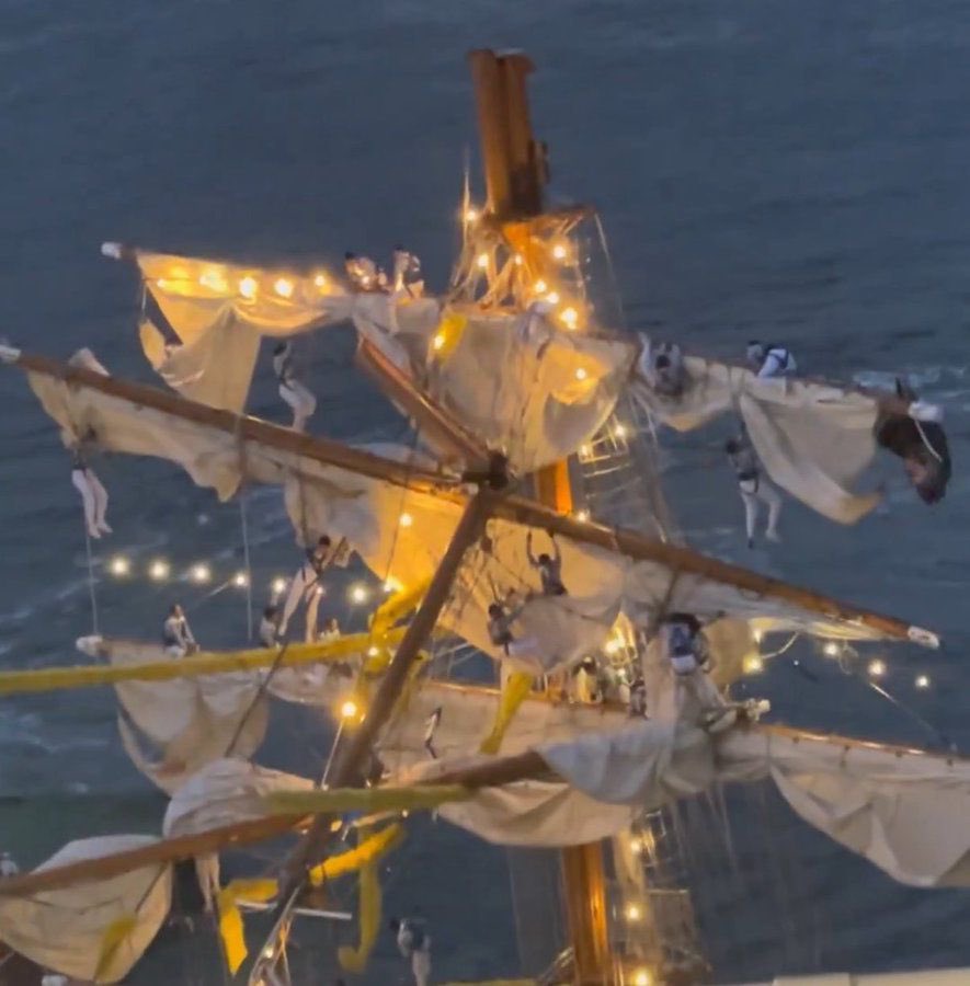 víctimas del choque del buque Cuauhtémoc