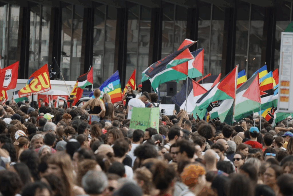 Manifestaciones masivas en Italia
