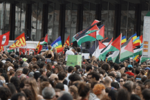 Manifestaciones masivas en Italia